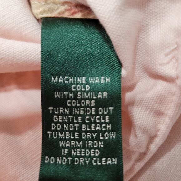 Lauren Ralph Lauren Cotton Linen Blend Belted Pastel Pink Coat Size Small - Picture 6 of 9